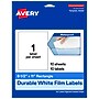 Avery Laser/Inkjet Waterproof Rectangle Labels, 8-1/2" x 11", White, 10 Labels/Pack (94269)~#|#~3237063B-93AD-4249-BDB240911E085137_sc7