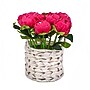 National Tree Company 10" Pink Peony Flower Bouquet in White Basket (MT81-06126GPK-1)~#|#~323C15C6-9185-437F-BFE1CB3DAD19C1C6_sc7