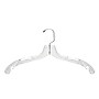 Nahanco 17" Plastic Medium Heavy Weight Dress Hanger, Clear, 100/Pack (507)~#|#~32505CDE-937E-4475-83C27EAF6E519EC8_sc7
