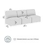 Bush Business Furniture Assemble Modular 3 Seater Sectional Sofa, Fog Fabric (ASM002FGF)~#|#~3252214E-7725-4A88-8574E9904E689784_sc7