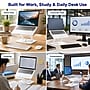 Uncaged Ergonomics Adjustable Swivel Laptop Stand for Desk, Steel, 360° Rotation, Up to 16", White~#|#~327A1EEF-D58B-4471-991F7D53EB634CBD_sc7