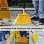BISON LIFE Indoor/Outdoor 13" Polypropylene Bristle Flagged Angled Broom, Yellow/Black (BPHD-KIT-ANBR-EXH-1)~#|#~32813433-83FB-4354-BC57A437AAE770BF_sc7
