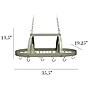 Elegant Designs Slate Gray 2 Light LED Kitchen Pot Rack with Downlights (PR1000-SLT)~#|#~3298FEF3-78BF-4CF6-91897F9E8948145A_sc7