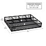 Mind Reader 6-Compartment Metal Drawer Organizer, Black, 2/Set (2DEER-BLK)~#|#~32D69D33-697C-47B0-A9A6BBAA0F86D739_sc7