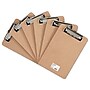 Universal Hardboard Clipboard With Low-Profile Clip, 1/2" Capacity, 6 X 9, Brown, 6/pk~#|#~32E10815-59CA-48EA-9EAB7C1A1B84DDCC_sc7