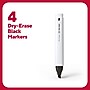 TRU RED™ Tank Dry Erase Markers, Chisel Tip, Black, 4/Pack (TR54559)~#|#~32FF378F-B391-4403-B9E3494ECD24CFE6_sc7