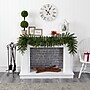 Nearly Natural 6-ft Green Pine Artificial Christmas Garland with 35 Clear LED Lights (W1109)~#|#~33069100-4FAA-4FC6-B314B284E8536A69_sc7