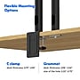 FlexiSpot Adjustable Dual Monitor Arm Mount for Sit-Stand Riser, Up To 30" Monitor, Black (D1D-E)~#|#~331D5EB9-215F-4E66-8A8BA309AE3784F3_sc7