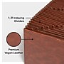 Smead Tuff Box Bottom Heavy Duty Reinforced Faux Leather Accordion File, Numerical Index, 31 Pocket, Letter, Brown (73785)~#|#~334FD3F4-A18E-4672-B3CBF6E570BDB539_sc7