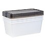 Iris 91 Quart Storage Container with Lid, Plastic, Gray, 4/Pack (500253)~#|#~3351F5CD-87F7-46A5-AA23F0E72B238EE1_sc7