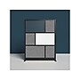 Luxor Workflow Series 6-Panel Freestanding Modular Room Divider System Starter Wall with Whiteboard, 70"H x 53"W, Black/Gray~#|#~3354B1D4-A40A-436A-B307FC095FC742F6_sc7