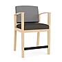 Lesro Amherst Wood Vinyl Guest Chair, Gray (AW1161.WNA-02CHGY.03PPCL)~#|#~3359EC11-D1F7-4D5F-BA2C96F1503FE366_sc7