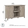 Bush Furniture Key West 30" Accent Cabinet with Doors and 4 Shelves, Washed Gray (KWS146WG-03)~#|#~3390E506-88A7-4558-B957D96F4AFAE159_sc7
