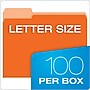 Pendaflex Recycled File Folder, 1/3-Cut Tab, Assorted, Letter Size, Orange, 100/Box (4210 1/3 ORA)~#|#~3394C0F9-6E74-4EBD-A38A5973E86B848F_sc7