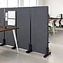 Bush Business Furniture Fabric Freestanding Privacy Panel, 55"H x 24"W, Cool Charcoal (PSP224CL-03)~#|#~339A7132-BA34-4276-8854FDBC6730E752_sc7