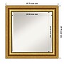 Amanti Art Parlor Gold Frame Wall Mirror, 25.75" x 25.75" (A42674593520)~#|#~33A692B6-699B-4BD5-A0A0AE6AE9727430_sc7