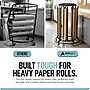 AdirKids 5 Roll Vertical Paper Roll Dispenser Wrapping Paper, 46" x 31.1" x 31.1", Black (ADIKI300-01-MK)~#|#~33ACA46F-4ABA-49DE-93B510C9EB3BC98C_sc7