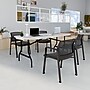 Staples 6' x 29.5" Heavy Duty Plastic Folding Table, White Granite (62109)~#|#~33BCDC85-C5B7-46F2-ABD4B53F8CB3A214_sc7