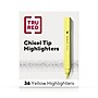 TRU RED™ Tank Highlighter with Grip, Chisel Tip, Yellow, 36/Pack (TR54581)~#|#~33BD654D-D36C-4EEE-91E2B043EEC2A1CA_sc7