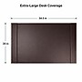 SUM Anti-Slip Faux leather Desk Pad with Side Rail, 34.5" x 24", Brown (OSCDPD001)~#|#~33C1C1D0-3369-44E2-A87B49E04DB21118_sc7