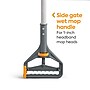 Coastwide Professional™ 60" Side Gate Fiberglass Wet Mop Handle, Plastic Head (CW61063-CC)~#|#~33C71320-5292-420F-B87BB40AAD5993F6_sc7