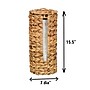 Household Essentials Handmade Water Hyacinth Weave Wicker Toilet Paper Roll Holder, Natural (HHML-6694)~#|#~33F0EF9F-4E01-44BE-96491DF5AB4081EB_sc7