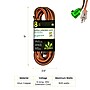 GoGreen Power 16/3 8' Heavy Duty Extension Cord, Lighted End, Orange (GG-13708)~#|#~33F662A7-0F25-4B0B-A43A46F703A851F3_sc7
