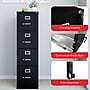 Staples Heavy Duty 4 Drawer Vertical File Cabinet, Letter Size, Black~#|#~3405E0E2-0194-4DBD-A61C232355C89326_sc7