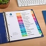 Avery Ready Index Table of Contents Paper Dividers, 1-15 Tabs, Multicolor, 6 Sets/Pack (11197)~#|#~340FB047-AFF9-43C1-83E2B0A286D720AC_sc7