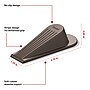 Staples Large Rubber Door Stops, Brown, 2/Pack (ST62712)~#|#~34175F72-117F-4CF8-92A94481D867BCAD_sc7