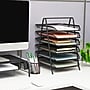 Mind Reader Metal Front Loading Letter Tray, Letter/Legal Size, Black (6TPAPER-BLK)~#|#~341B06E5-EC9B-4113-8B2AD3CC94AE997C_sc7