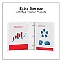 Universal Economy 1" 3-Ring View Binders, D-Ring, Matte White (UNV20742)~#|#~34206EA9-8473-47B1-90DC05B6B596A992_sc7