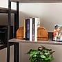 Mind Reader Wood Rustic Book Ends, 4.75", Brown (WOODEND2-BRN)~#|#~342AE997-81EA-4096-9B5C60D9FBEA9563_sc7