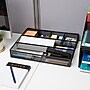 Mind Reader 6-Compartment Metal Drawer Organizer, Black, 2/Set (2DEER-BLK)~#|#~34373541-4A10-4026-B29901C5E5F27E68_sc7