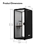 FlexiSpot NeoPod Modular Series Sound Absorbing Privacy Booth, Black (P1F-3B)~#|#~34655230-65CF-43DE-B81C5C8A1EE5F0D0_sc7