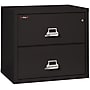 FireKing 1 Hour Fire Resistant Classic 2-Drawer Lateral File Cabinet, Letter/Legal, Black, 31.19"W, Dock to Dock (2-3122-CBL)~#|#~347D7372-9821-4ED8-AA5DF7F16126AD25_sc7