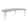 Flash Furniture Wren Kidney Activity Table, 96" x 48", Height Adjustable, Light Gray Top/Silver Frame (XUA4896KDLGTP)~#|#~34806E94-398C-412E-969EBEC869AD365B_sc7