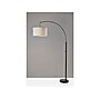Simplee Adesso Rockwell 74" Matte Black Floor Lamp with Drum Oatmeal Shade (SL1170-01)~#|#~348C7B78-40A8-4211-A05E55CB7EDCAD98_sc7