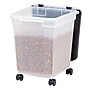 Iris 32.5 Quart Storage Container with Lid, Plastic, Black (585126)~#|#~348E52EB-0217-4D27-A47472B13E02281C_sc7