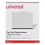 Universal Recycled Reinforced Pressboard Classification Folder, Letter Size, Gray, 10/Box (UNV10252)~#|#~3499A7AF-B30A-457F-B2B64839EB9B03F6_sc7