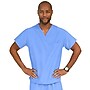 Medline PerforMAX Unisex Reversible 1-Pocket V-Neck Scrub Top, Chest Pocket, Ceil Blue, Medium (810NTHM-CA)~#|#~349F5DDF-B5D1-4194-A3E2F8B16E6D9F82_sc7