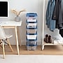 Iris Stack & Pull 12 Qt. Snap Lid Storage Boxes, Clear/Navy, 6/Carton (100306-CT)~#|#~349FCBAD-69C0-4C0B-A0EE6A6F33CABA3F_sc7