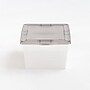 Iris 17 Quart Snap Top Plastic Snap Closure Storage Bin, Clear, 8/Pack (500156)~#|#~350CA8DC-CFFE-48D2-B6121CEF3C6C9010_sc7