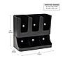 Mind Reader 6 Compartment 2-Tier Cup and Condiment Countertop Organizer, Black (UPRIGHT6-BLK)~#|#~350D2DDF-65D0-430E-992C2F4AFA489F54_sc7