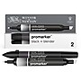 Winsor & Newton Promarker Dual-Tip Alcohol Based Marker, Black + Blender, 2/Pack (WNX0290148)~#|#~350FA712-B65A-4942-A1EA73155AB1D4EC_sc7