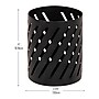 Mind Reader Metal Pen Holder, Black (SLCUP-BLK)~#|#~35121671-2D59-4DF5-A77B3E0ED57D9E7C_sc7