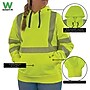 Ergodyne GloWear 8304W High Visibility Women’s Hooded Sweatshirt, ANSI Class R3, Lime, X-Large (23115)~#|#~352CBFCA-20D1-4C6D-B781525FCC4AF6FE_sc7