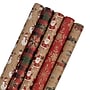 JAM Paper Christmas Wrapping Paper, 25 Sq. ft. x 30", Kraft Christmas Set, 5 Rolls/Pack (165K5KrChr)~#|#~35361C3D-4F75-4702-9CCD239AE2B9B798_sc7