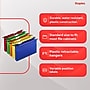Staples Poly Expanding Hanging File Pockets, Letter Size, Assorted Colors, Durable Poly Construction – 5/Pack~#|#~3536AD92-0C3A-448B-B8142B194D668063_sc7