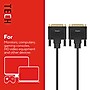Staples TECH DVI-D to DVI-D Cable, 6.5 ft, Black, Digital Video Cable, Male to Male for Monitor/PC Display~#|#~35483B79-53DF-43FD-AE1A3B511803BD2A_sc7